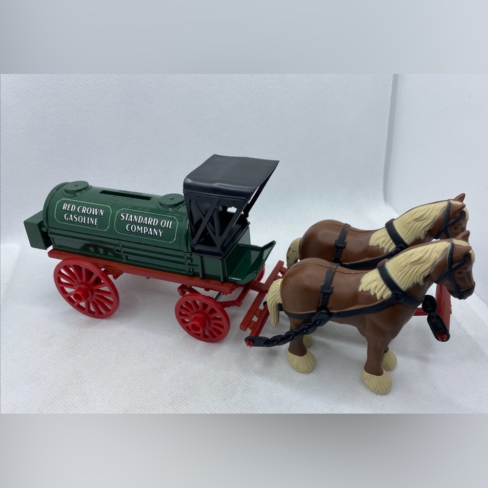 ERTL Amoco Horses and Tank Wagon Bank, With Box